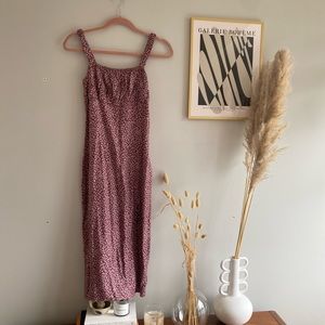 Brand new Abercrombie and Fitch  summer midi dress with slit in size small